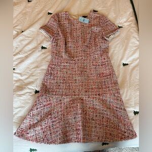 Ann Taylor Pink Tweed Dress, size 8P (NWT!) ✨